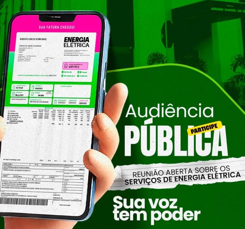 PODER P�BLICO PROMOVE AUDI�NCIA P�BLICA PARA BUSCAR SOLU��ES PARA PROBLEMAS DE ENERGIA EL�TRICA